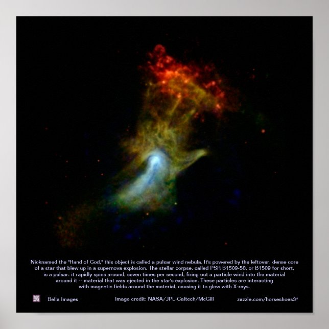 Hand of God Pulsar (PSR B1509-58) - Plakat (Vorne)