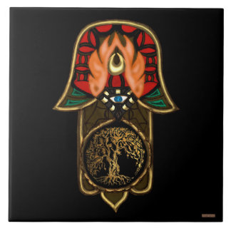 Hand of Hamsa feat: Tree of Life Fliese