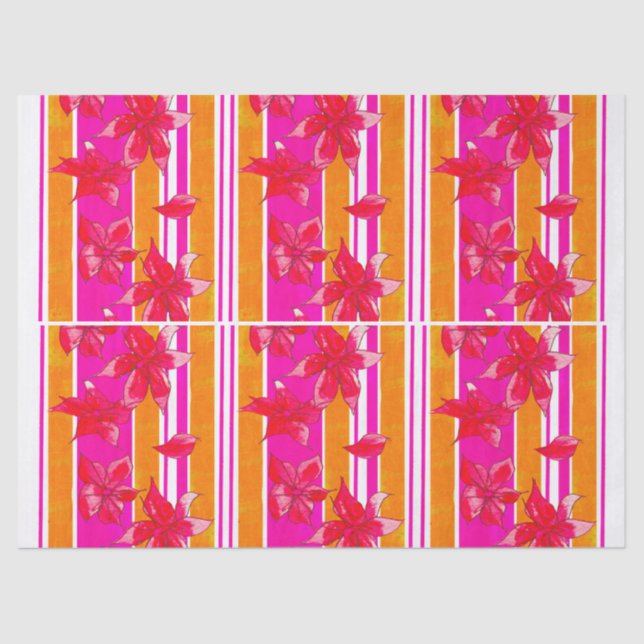 HAND PAINTED BIRTHDAY TISSUE PAPER SEIDENPAPIER (Vorderseite)