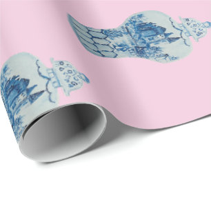 Hand Painted Blue and White Ginger Jar Geschenkpapier