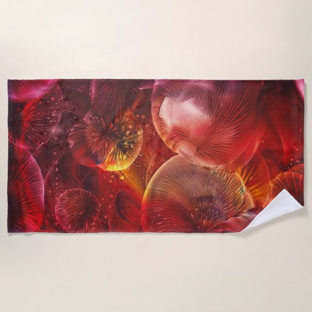 Hand Painted Deep Space Fantasy Painting Strandtuch (Vorderseite)
