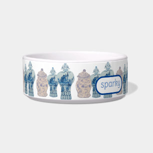 Hand Painted Ginger Jar Jars Dog Bowl Napf