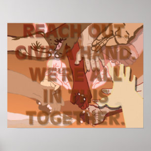 Hand reichen poster