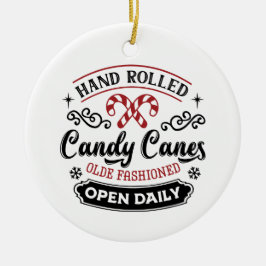Hand Rolled Candy Cane | Bauernhof Keramik Ornament