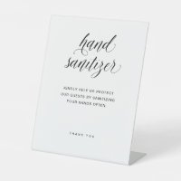 Hand Sanitizer | Elegante Typografie-Hochzeit
