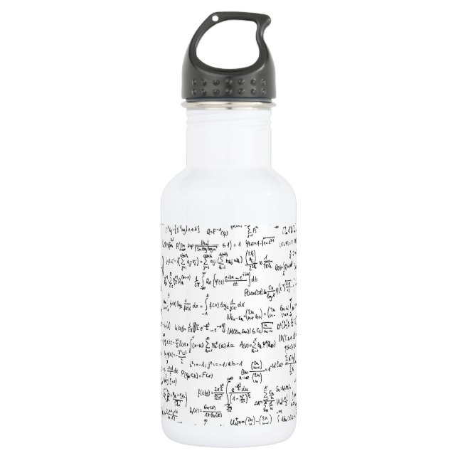 Hand schriftliche Mathe-Gleichungen // Edelstahlflasche (Vorderseite)