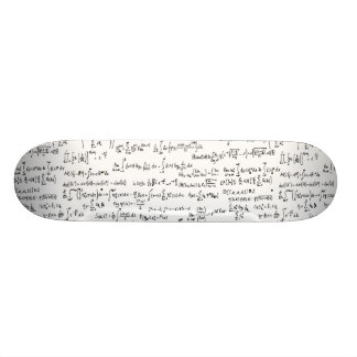 Hand schriftliche Mathe-Gleichungen // Skateboard