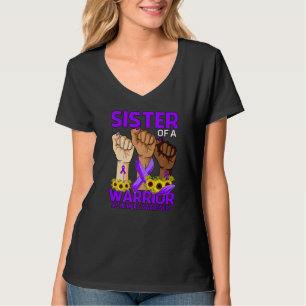 Hand Schwester einer warmen Alzheimer-Erkennungsso T-Shirt
