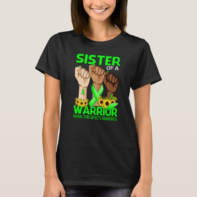 Hand-Schwester eines neuronalen Kriegers Tube Defe T-Shirt (Vorderseite)