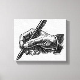 "Hand signieren", Canvas drucken Leinwanddruck