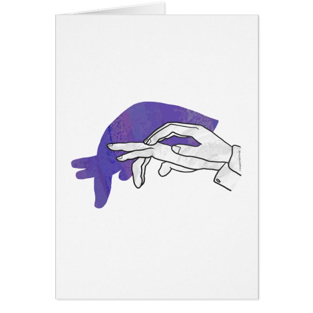 Hand-Silhouette Anteater Lila (Vorne)
