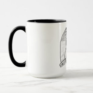 Hand-Silhouette-Bärenkuppe Tasse