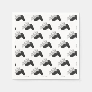 Hand Silhouette Camel Serviette