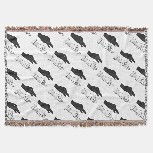 Hand-Silhouette-Duck Decke (Vorderseite)