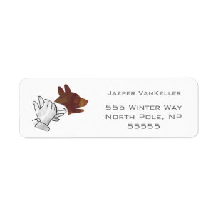 Hand Silhouette Hund Brown
