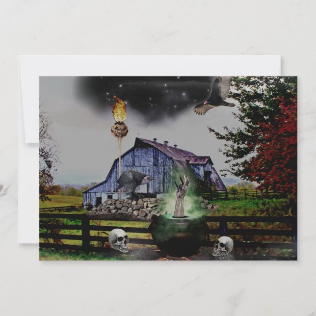 *~* Hand Skulls HALLOWEEN KARTE (Vorderseite)