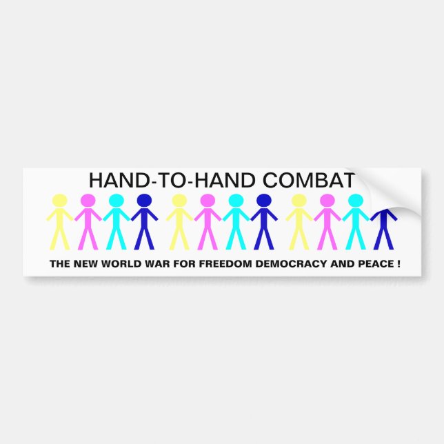 HAND-T0-HAND KAMPF... AUTOAUFKLEBER (Vorne)