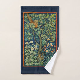 HAND TOWEL : WILLIAM MORRIS : PHEASANT DESIGN HANDTUCH