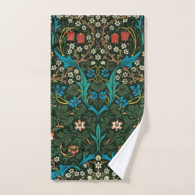 HAND TOWEL : WILLIAM MORRIS : TULIP DESIGN HANDTUCH (Handtuch)