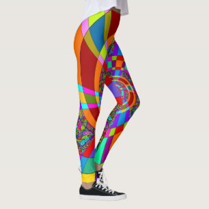 Hand- und digital gemaltes Muster Art 3 Leggings
