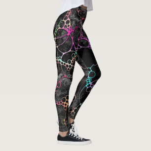 Hand- und digital gemaltes Muster Art 44 Leggings