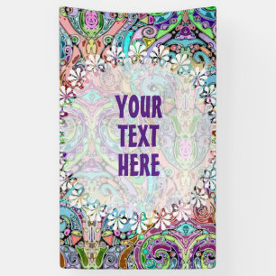 Hand und digital gestrichen Muster Art 10 Banner