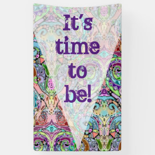 Hand und digital gestrichen Muster Art 10 Banner