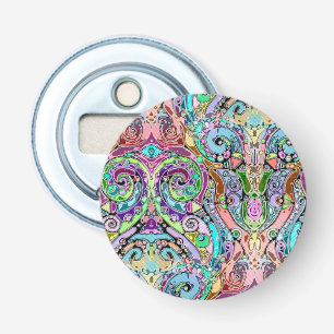 Hand und digital gestrichen Muster Art 10 Flaschenöffner