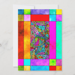 Hand und digital gestrichen Muster Art 2