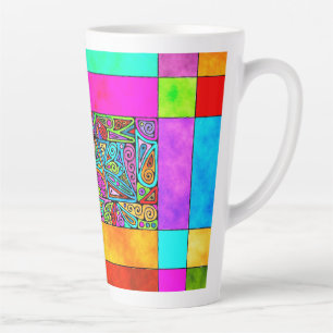 Hand und digital gestrichen Muster Art 2 Milchtasse