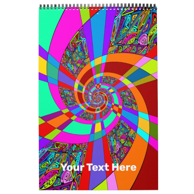 Hand und digital gestrichen Muster Art 3 - DIY Kalender (Titelbild)