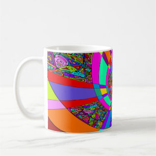 Hand und digital gestrichen Muster Art 3 Kaffeetasse