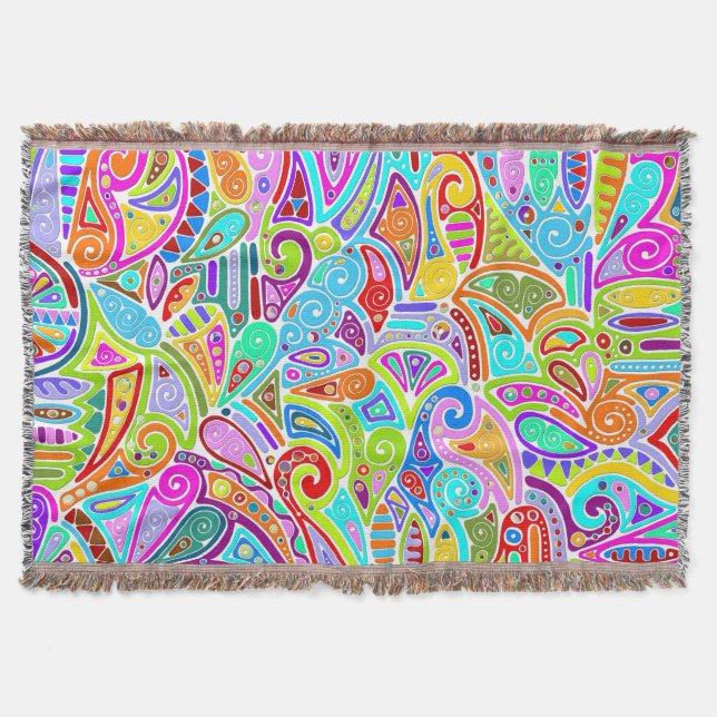 Hand und digital gestrichen Muster Art 7 Decke (Vorderseite)