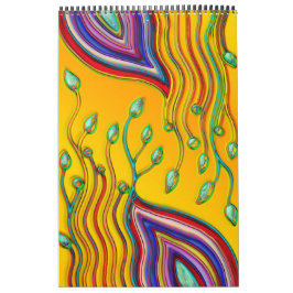 Hand und digital gestrichen Muster Art 9 Kalender