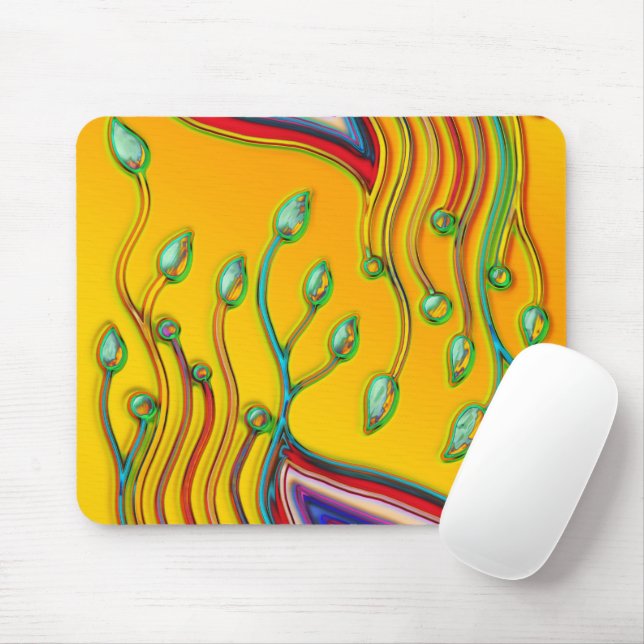 Hand und digital gestrichen Muster Art 9 Mousepad (Mit Mouse)