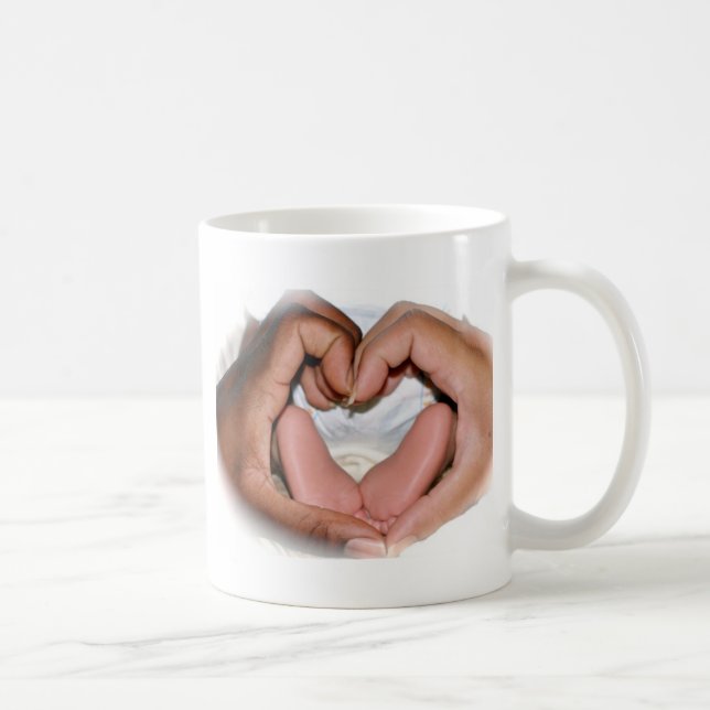 Hand und Füße Tassen- Kaffeetasse (Rechts)