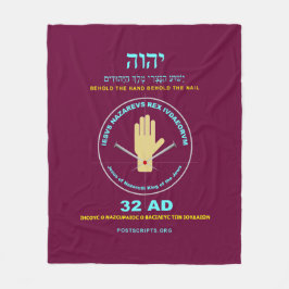 Hand von YHVH Fleecedecke
