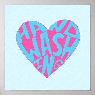 Hand waschen poster