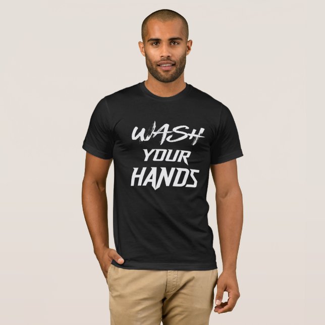 Hand waschen T-Shirt (Vorne ganz)