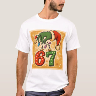 Hand Weihnachtsschmuck 6 7 Lustiges Weihnachtsfest T-Shirt