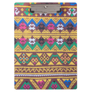 Hand Woven Thai Seidenmuster Klemmbrett