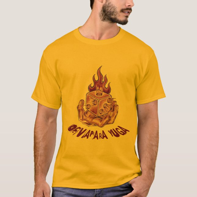 hand würfel T-Shirt (Vorderseite)