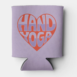 Hand Yoga Red Lavender Can Sleeve Dosenkühler