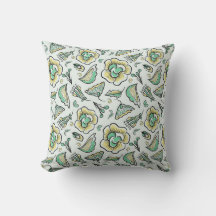 Hand zeichne abstraktes Blumenmuster