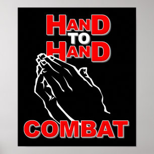 Hand zu Hand Gebet unterzeichnen Plakat Christlich