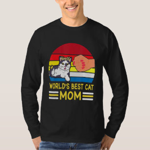 Hand zu Hand Welten Beste Katze Mama Mama Son Mama T-Shirt