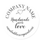 Handarbeit mit Firmenname der Liebe