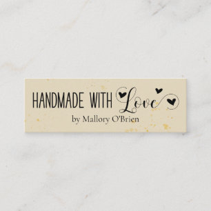 Handarbeit mit Liebe Calligraphy Social Media Weiz Mini Visitenkarte