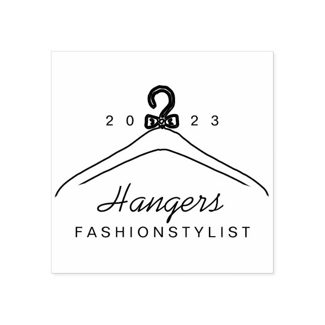 Handaufhänger für die Boutique von Bekleidung Gummistempel (Prägung)