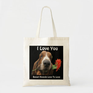 Handbag-Basset Hounds-Liebe zur Liebe Tragetasche